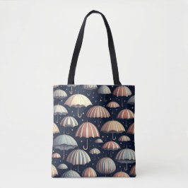 Bolso De Tela Noches de playa bajo la lluvia