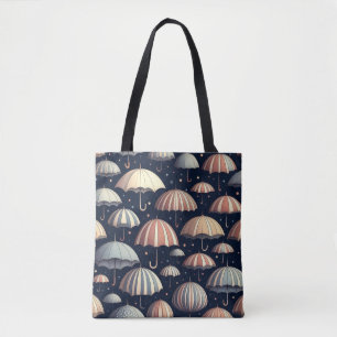 Bolso De Tela Noches de playa bajo la lluvia