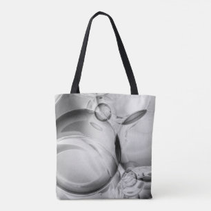 Bolso De Tela Noir burbujas