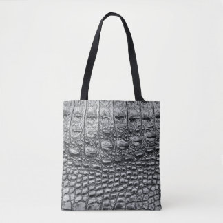 Bolso De Tela Noir cocodrilo: Mistique de cuero negro