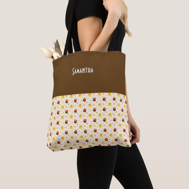 Bolso De Tela Nombra de maíz dulce de nenas de Halloween (Detalle)