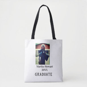 Bolso De Tela nombre año clase universidad foto de graduación si