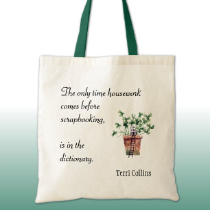 Bolso De Tela Nombre, arte humorístico que dice, Tote de algodón