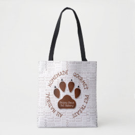 Bolso De Tela Nombre comercial de la impresión y las palabras Wo