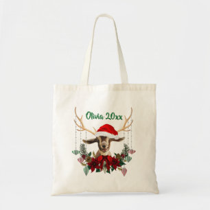 Bolso De Tela NOMBRE DE ADICIÓN - Navidades Adorables Toggenburg