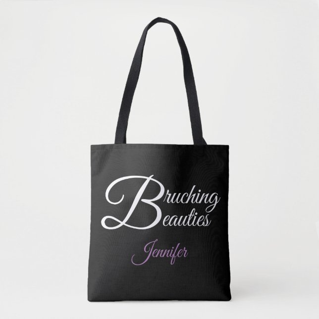 Bolso De Tela Nombre de belleza de brunqueo (Anverso)