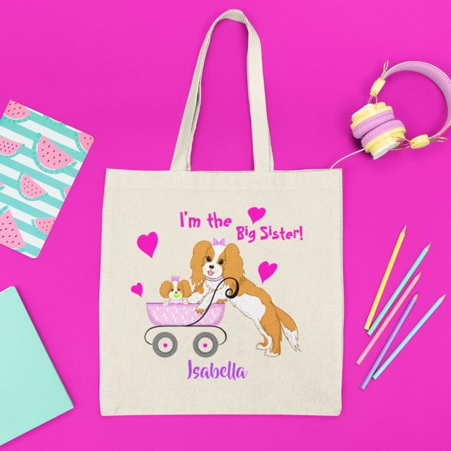 Bolso De Tela Nombre de Cavalier King Charles Spaniel de Hermana (Subido por el creador)
