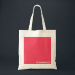 Bolso De Tela Nombre de color rosa flamenco<br><div class="desc">Nombre de color rosa flamenco</div>