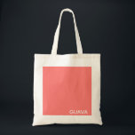 Bolso De Tela Nombre de color rosa guayaba<br><div class="desc">El rosa cálido de la fruta de la guayaba.</div>