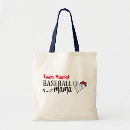 Bolso De Tela Nombre de equipo personalizado Béisbol Mamá