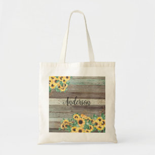 Bolso De Tela Nombre de familia de girasol