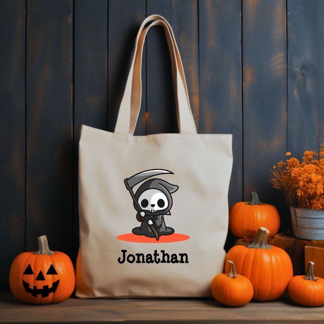 Bolso De Tela Nombre de fantasma de Cum Halloween Grim Reaper (Subido por el creador)