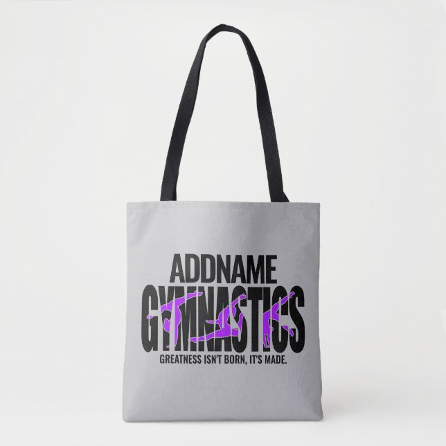 Bolso De Tela NOMBRE DE Gimnasia NOMBRE Equipo Acrobático Gimnas (Anverso)