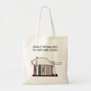 Bolso De Tela Nombre de la cita del libro de gatos más divertido