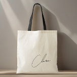 Bolso De Tela Nombre de la dama de honor Minimalista moderna<br><div class="desc">mochila de regalo para dama de honor diseñada por un personalizado que presenta un moderno diseño minimalista personalizado de nombres.</div>
