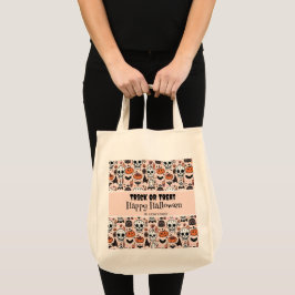 Bolso De Tela Nombre de la familia de Personalizados rosados de