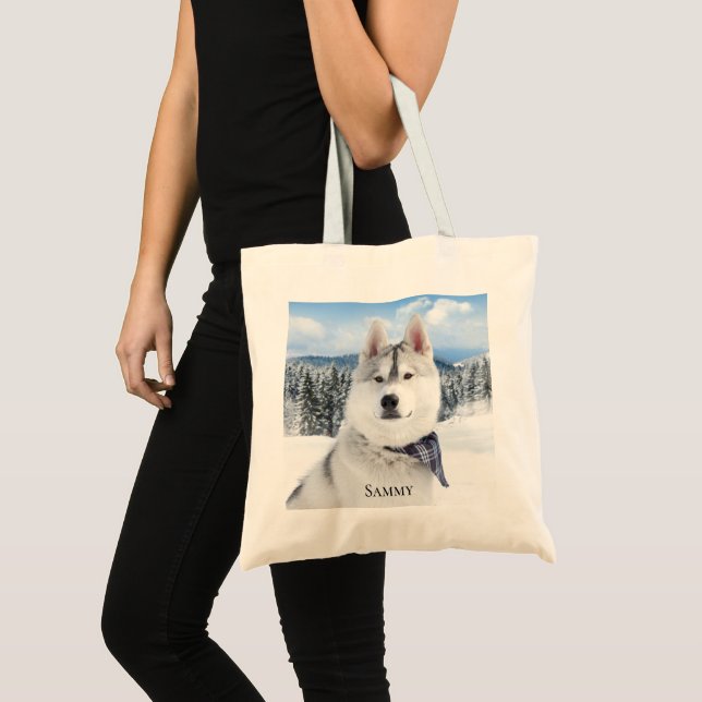 Bolso De Tela Nombre de la foto del mascota (Anverso (producto))