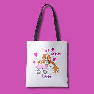 Bolso De Tela Nombre de la hermana mayor Cavalier King Charles S