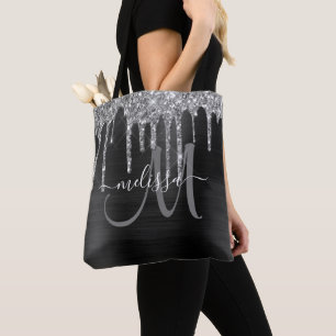 Bolso De Tela Nombre de las perforaciones Metalizado de Purpurin