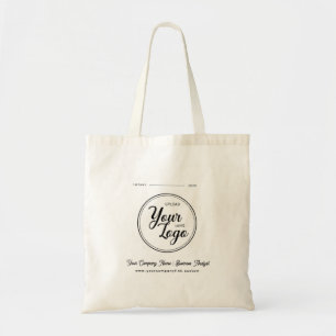 Bolso De Tela Nombre de logotipo de empresa minimalista personal