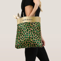 Nombre de patrón de leopardo de oro verde esmerald