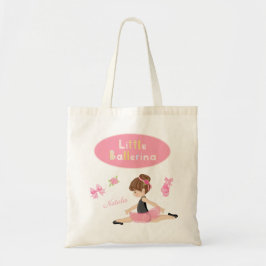 Bolso De Tela Nombre de pequeños Chicas ballet rosado Ballerina