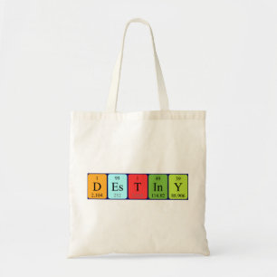 Bolso De Tela Nombre de tabla periódica de destino