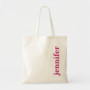 Bolso De Tela Nombre de tipografía moderna de corte