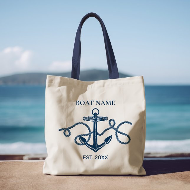 Bolso De Tela Nombre del barco del anchor nautico Rope (Subido por el creador)
