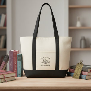 Bolso De Tela Nombre del Club de Lectura Regalo Personalizado