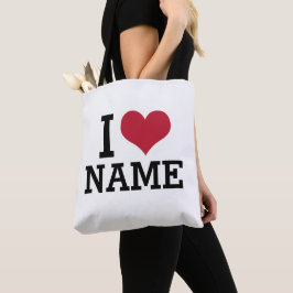 Bolso De Tela Nombre del corazón