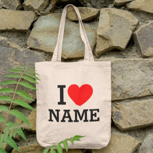 Bolso De Tela Nombre del corazón