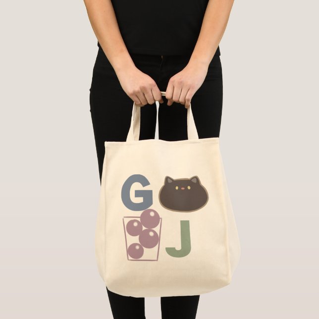 Bolso De Tela Nombre del gato de la gelatina de hierba (Grass Je (Anverso (producto))