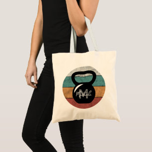 Bolso De Tela Nombre del monograma del personalizado del timbre