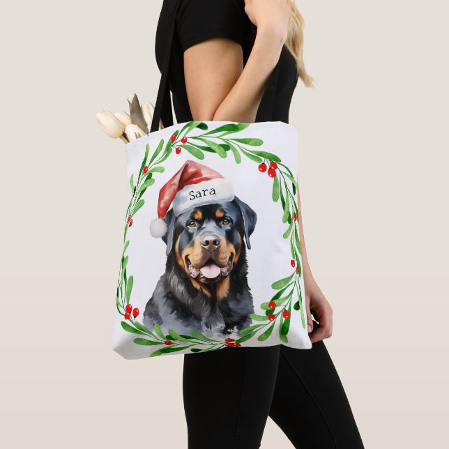 Bolso De Tela Nombre del monograma personalizado de los Navidade (Detalle)
