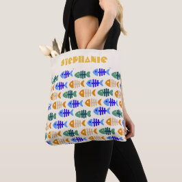 Bolso De Tela Nombre del patrón de tonalidad doble de pescado
