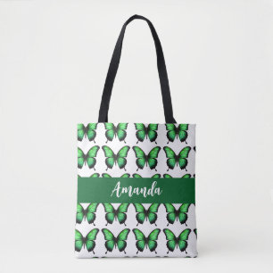 Bolso De Tela Nombre del patrón elegante de color verde