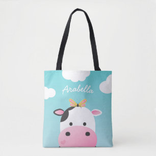 Bolso De Tela Nombre del personalizado de BFFs de la vaca y de