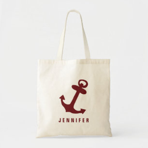 Bolso De Tela Nombre del personalizado del ancla de la playa
