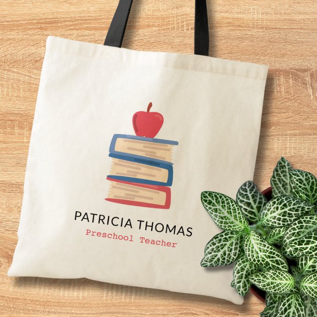 Bolso De Tela Nombre Del Profesor De Preescolar Personalizado De (Subido por el creador)