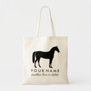 Bolso De Tela Nombre ecuestre personalizado del personalizado