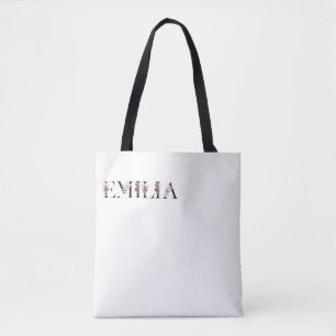 Bolso De Tela Nombre Emilia