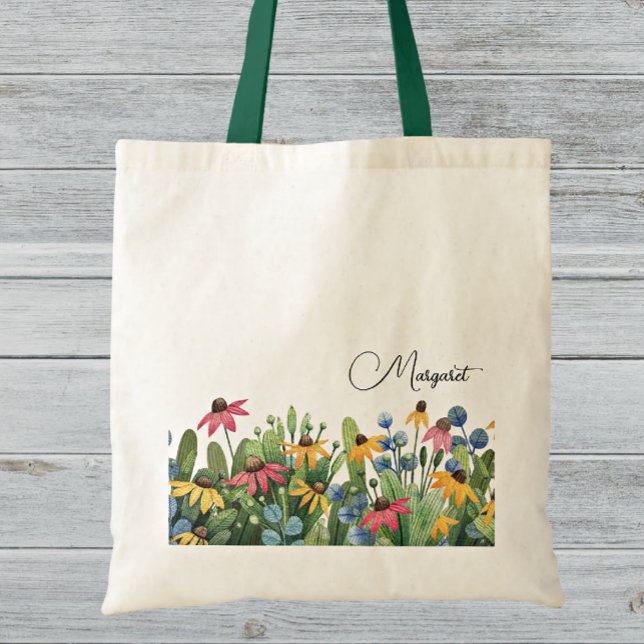 Bolso De Tela Nombre Fantasioso sobre Flores Silvestres de Veran (Subido por el creador)