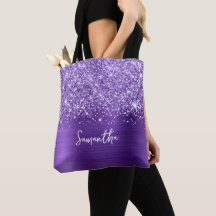 Nombre Glam de Amatista Púrpura Brillante