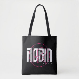 Bolso De Tela Nombre gráfico de Robin de alta tecnología