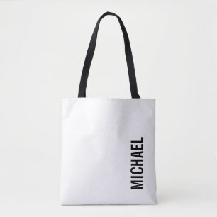 Bolso De Tela Nombre Minimalista personalizado moderno