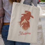 Bolso De Tela Nombre negrita retro occidente de la bachillerato<br><div class="desc">Bachelorette,  un retro occidental,  fiesta de la bofetada</div>