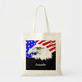 Bolso De Tela Nombre o presupuesto personalizado de la bandera e