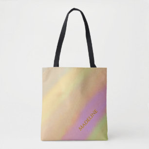 Bolso De Tela Nombre personalizado Algodón de azúcar Patrón de a