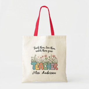 Bolso De Tela Nombre personalizado Apreciación del profesor de F